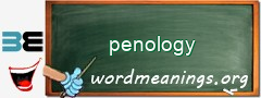 WordMeaning blackboard for penology